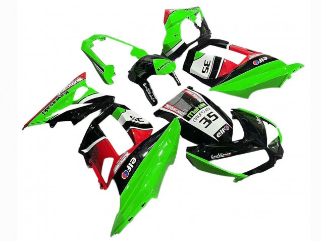 2010-2016 Green Red Glossy Black Elf 35 Kawasaki Z1000SX Motorcycle Fairings Canada