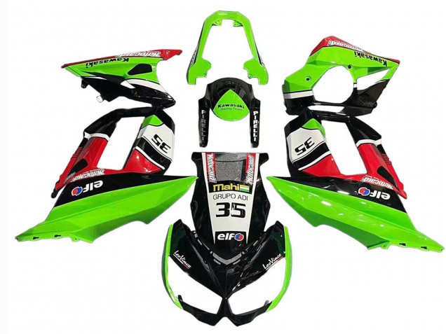 2010-2016 Green Red Glossy Black Elf 35 Kawasaki Z1000SX Motorcycle Fairings Canada