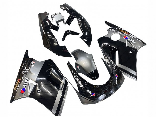 1989-1990 Glossy Black Grey Elf Touch4 Bridgestone Kawasaki ZXR250 Motorcycle Fairings Canada