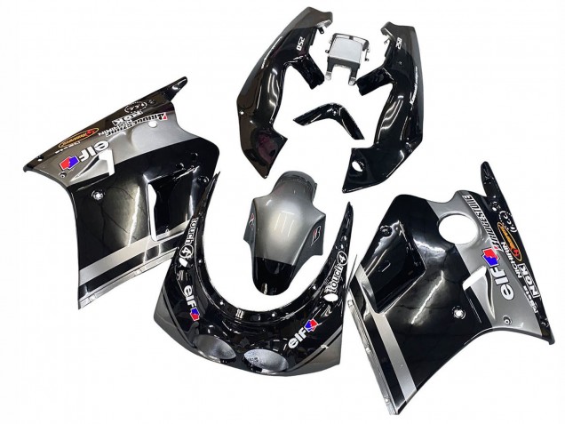 1989-1990 Glossy Black Grey Elf Touch4 Bridgestone Kawasaki ZXR250 Motorcycle Fairings Canada