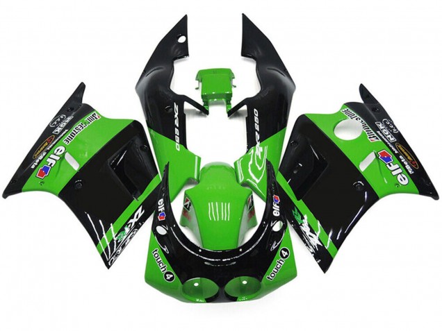 1989-1990 Green Glossy Black Elf Touch4 Bridgestone Kawasaki ZXR250 Motorcycle Fairings Canada