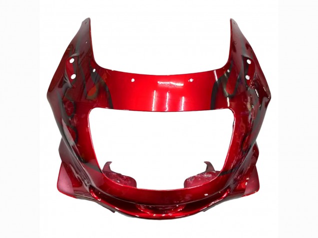 1993-2007 Red Black Flame Kawasaki ZZR400 Motorcycle Fairings Canada