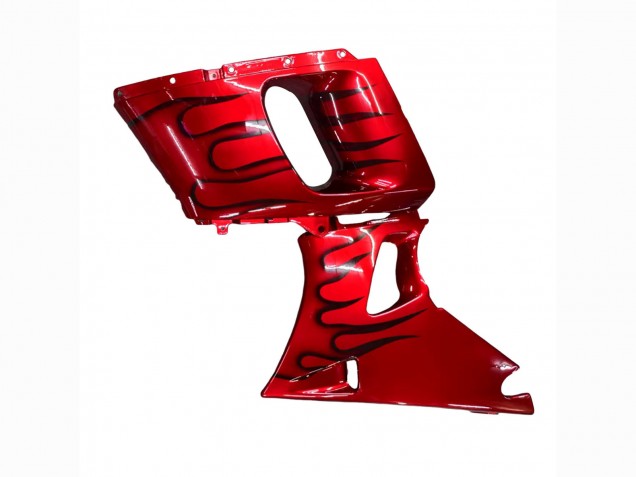 1993-2007 Red Black Flame Kawasaki ZZR400 Motorcycle Fairings Canada