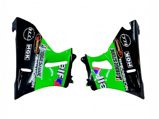 1993-2007 Green Glossy Black Green Monster Elf Touch4 Bridgestone Kawasaki ZZR400 Motorcycle Fairings Canada