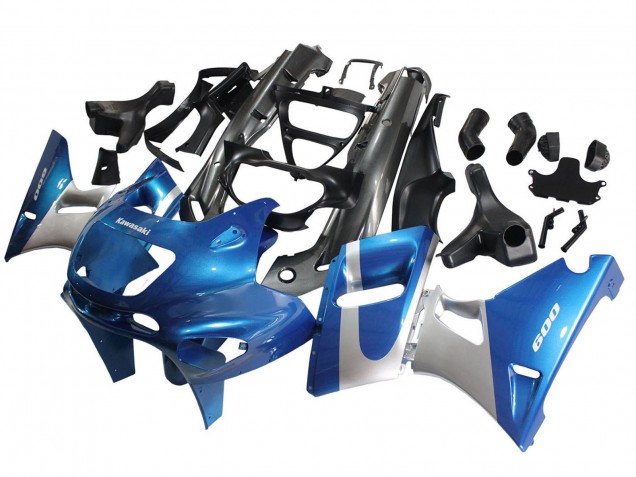 1993-2007 Blue Silver Black Kawasaki ZZR400 Motorcycle Fairings Canada