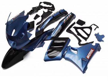 1993-2007 Blue Black Red Motul Kawasaki ZZR400 Motorcycle Fairings Canada