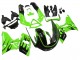 1993-2007 Green Glossy Black Flame Kawasaki ZZR400 Motorcycle Fairings Canada