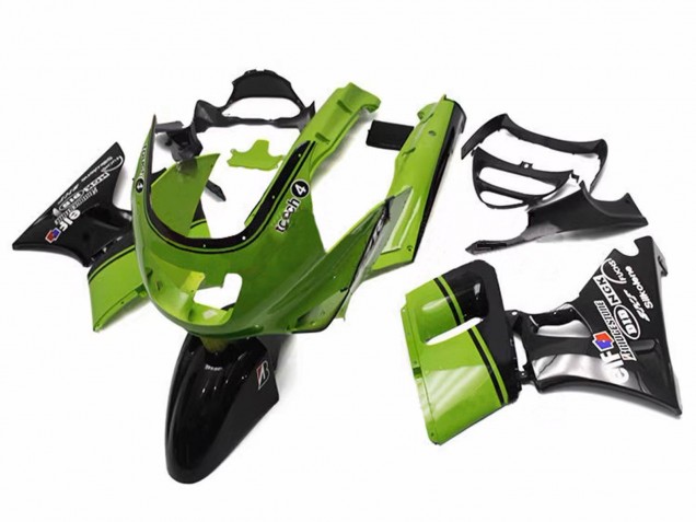 1993-2007 Green Glossy Black Elf Touch4 Bridgestone Kawasaki ZZR400 Motorcycle Fairings Canada