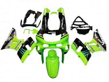 1993-2007 Green Glossy Black Blue Monster Elf Touch4 Bridgestone Kawasaki ZZR400 Motorcycle Fairings Canada