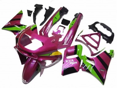 1993-2007 Deep Pink Green EVA Racing Kawasaki ZZR400 Motorcycle Fairings Canada