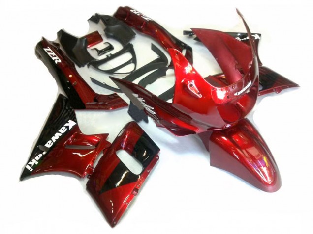 1993-2007 Red Glossy Black Kawasaki ZZR400 Motorcycle Fairings Canada