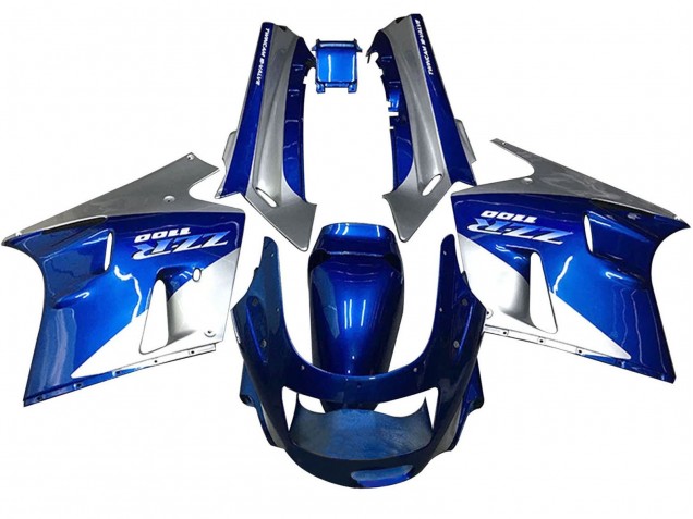 1990-1992 Blue White Grey Kawasaki ZZR1100 Motorcycle Fairings Canada