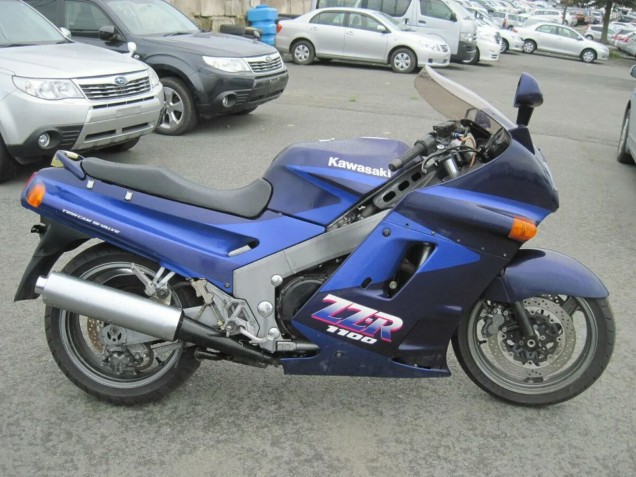 1990-1992 Blue Dark Blue Kawasaki ZZR1100 Motorcycle Fairings Canada