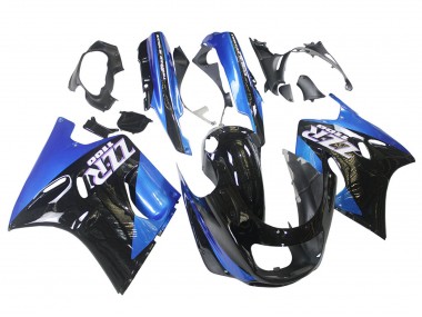 1990-1992 Blue Glossy Black Kawasaki ZZR1100 Motorcycle Fairings Canada