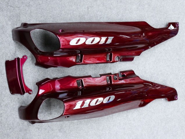 1993-2003 Dark Red Kawasaki ZZR1100 Motorcycle Fairing Canada