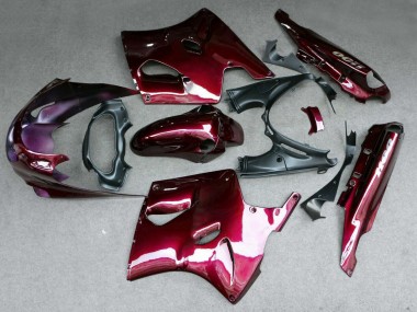 1993-2003 Dark Red Kawasaki ZZR1100 Motorcycle Fairing Canada