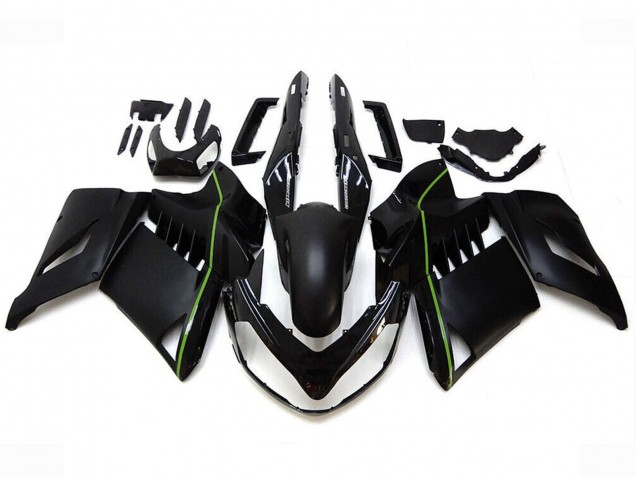 2007-2009 Matter Black Green Lines Kawasaki GTR1400/ZG1400 Motorcycle Fairings Canada