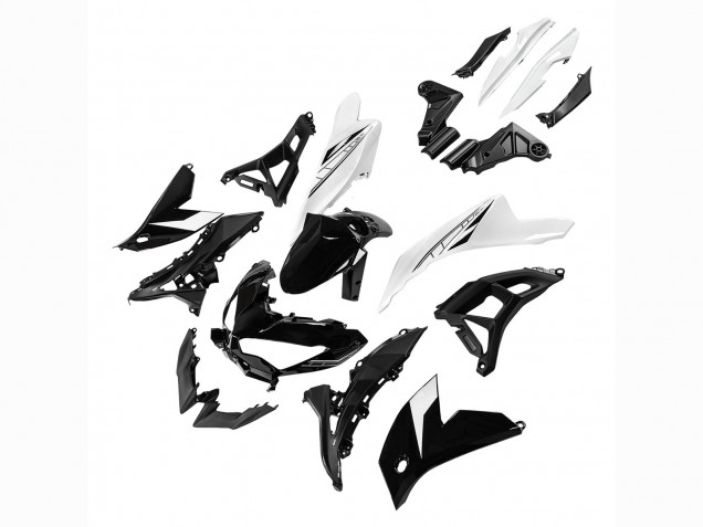 2021-2024 Glossy Black White Kawasaki Versys 650 Motorcycle Fairings Canada