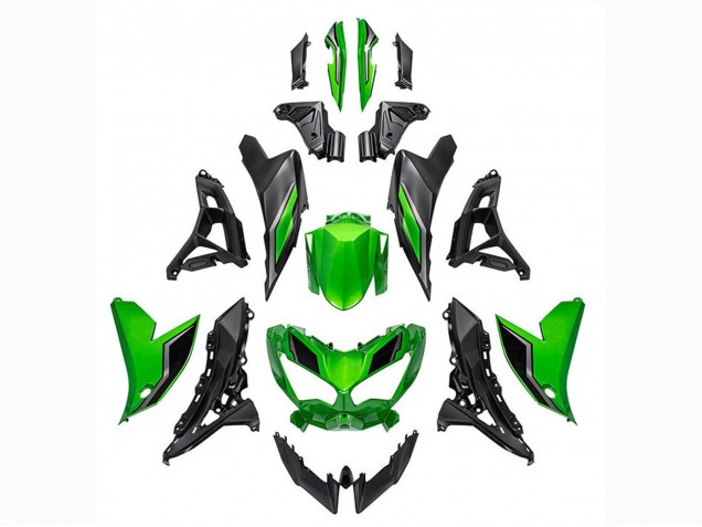 2022-2025 Green Glossy Black Kawasaki Versys 650 Motorcycle Fairings Canada