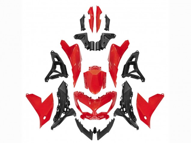 2021-2024 Red Black Kawasaki Versys 650 Motorcycle Fairings Canada
