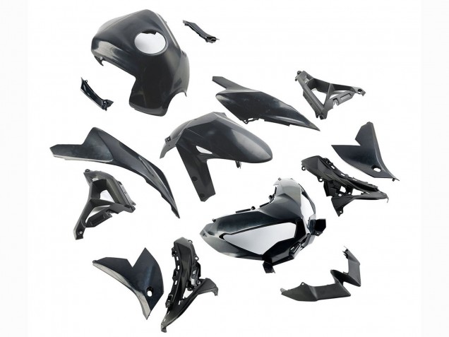 2021-2024 Glossy Black Kawasaki Versys 650 Motorcycle Fairings Canada