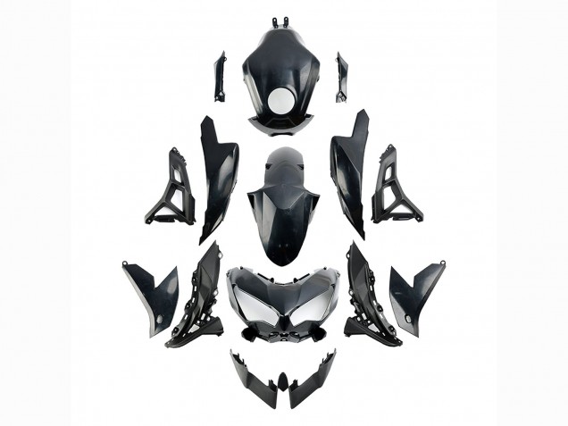 2021-2024 Glossy Black Kawasaki Versys 650 Motorcycle Fairings Canada