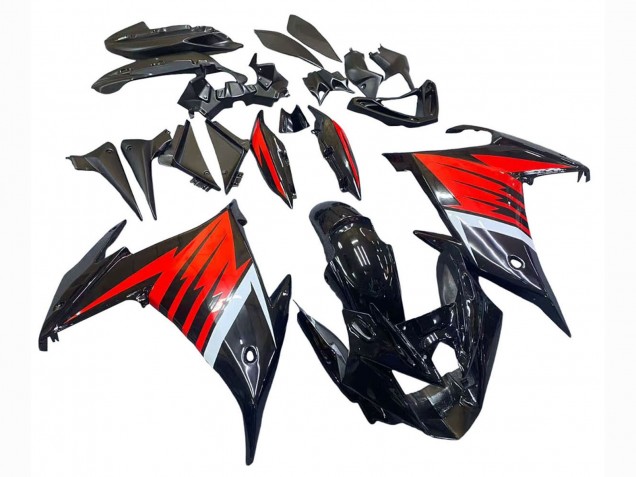 2009-2015 Black Red White Yamaha FZ6R Motorcycle Fairing Canada
