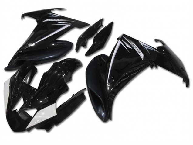 2009-2015 Glossy Black White Yamaha FZ6R Motorcycle Fairings Canada