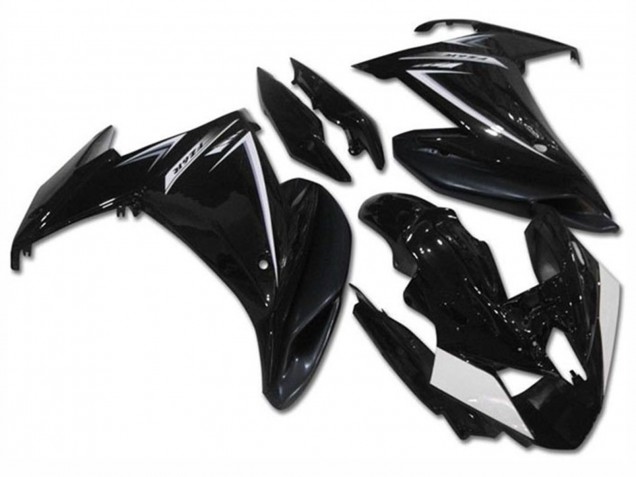 2009-2015 Glossy Black White Yamaha FZ6R Motorcycle Fairings Canada