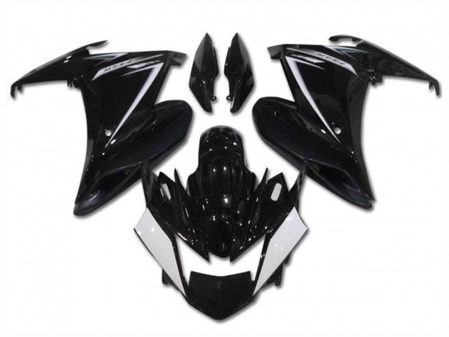 2009-2015 Glossy Black White Yamaha FZ6R Motorcycle Fairings Canada