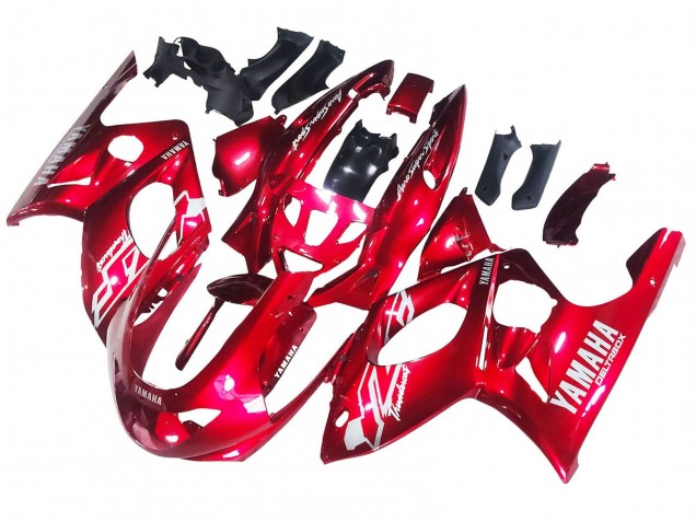 1996-2007 Red White Thunderace Yamaha YZF600R Thundercat Motorcycle Fairings Canada