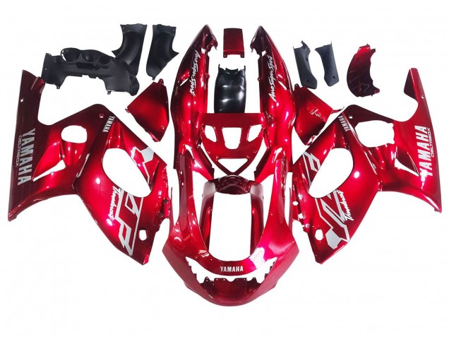 1996-2007 Red White Thunderace Yamaha YZF600R Thundercat Motorcycle Fairings Canada