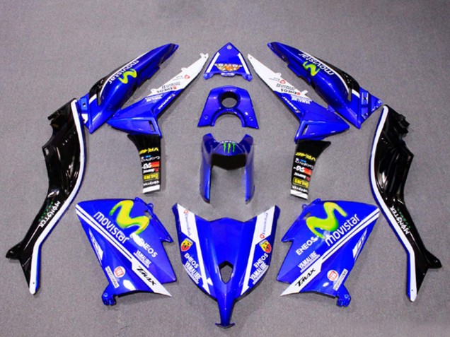 2012-2014 Blue Black White ENEOS MoviStar Yamalube Monster Yamaha TMAX530 Motorcycle Fairings Canada