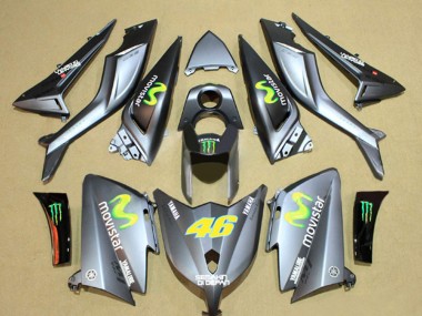 2012-2014 Grey Semakin Didepan MoviStar Yamalube 46 Yamaha TMAX530 Motorcycle Fairings Canada