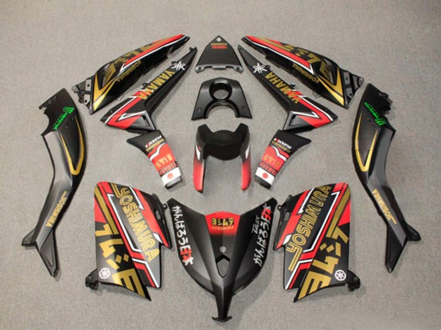2012-2014 Matte Black Gold Red Yamaha TMAX530 Motorcycle Fairings Canada