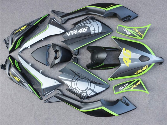 2012-2014 Matte Black Grey Lime Green 46 Yamaha TMAX530 Motorcycle Fairings Canada
