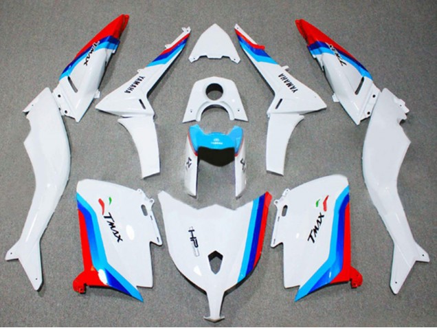 2012-2014 White Red Blue Yamaha TMAX530 Motorcycle Fairings Canada