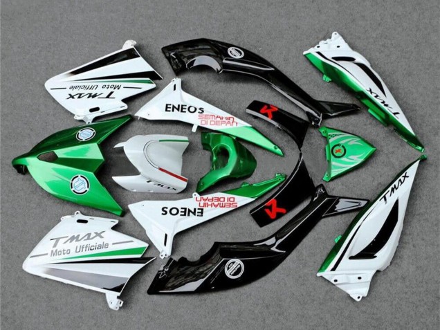 2012-2014 White Green Black Semakin Didepan ENEOS Yamaha TMAX530 Motorcycle Fairings Canada