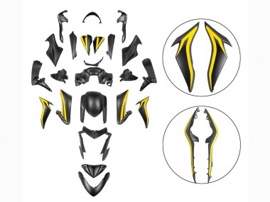 2015-2020 Black Yellow Suzuki GSX-S 1000 Motorcycle Fairings Canada