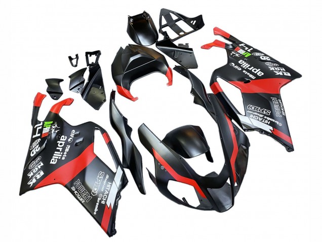 2003-2006 Black Red Aprilia RSV1000 Motorcycle Fairings Canada