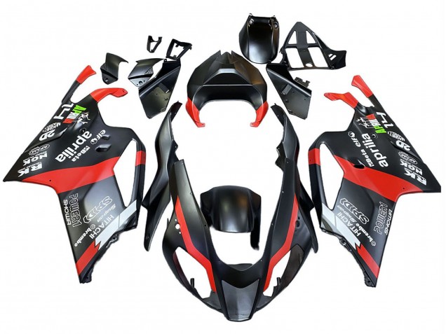 2003-2006 Black Red Aprilia RSV1000 Motorcycle Fairings Canada