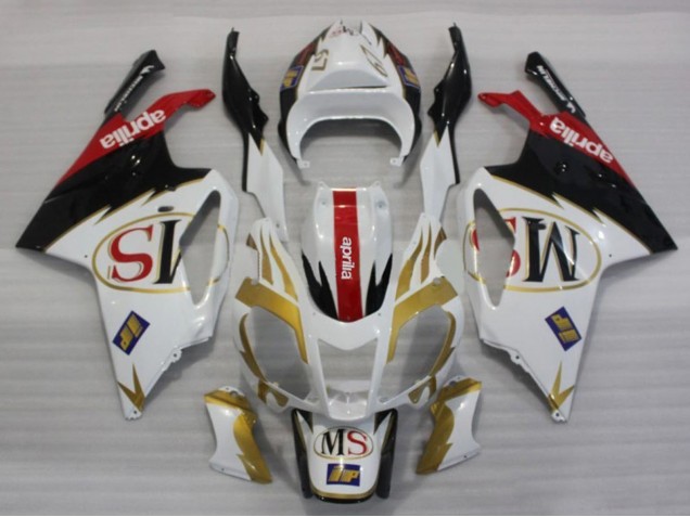 2003-2006 White Gold Red Black Aprilia RSV1000 Motorcycle Fairings Canada