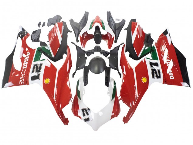 2020-2024 White Red Green Matte Black Corse 21 Ducati Panigale V2 Motorcycle Fairings Canada