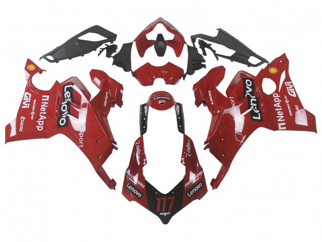 2020-2021 Red Glossy Black Lenovo 117 Ducati Panigale V4 V4S Motorcycle Fairing Canada