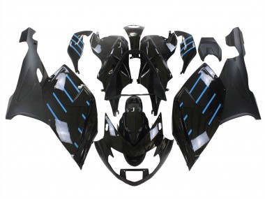 2005-2010 Glossy Black Matte Black Blue Lines BMW K1200S Motorcycle Fairings Canada