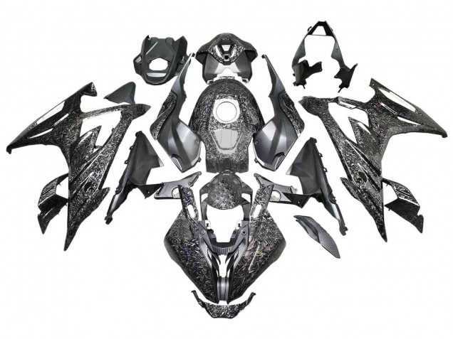 2023-2024 Black Forged Carbon Fiber BMW S1000RR Motorcycle Fairings Canada