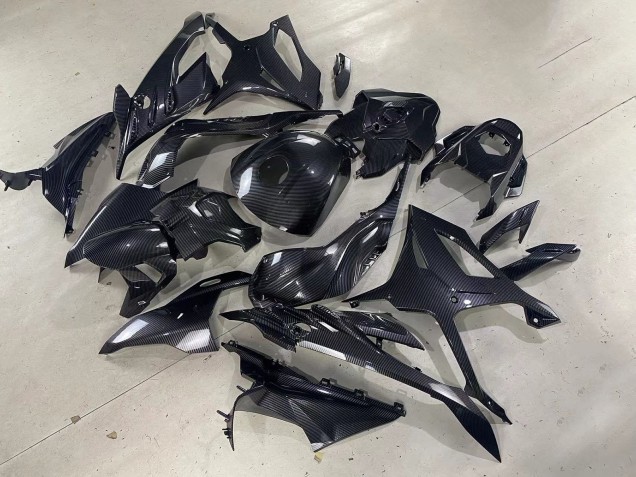 2023-2024 Glossy Black Carbon Fiber BMW S1000RR Motorcycle Fairings Canada