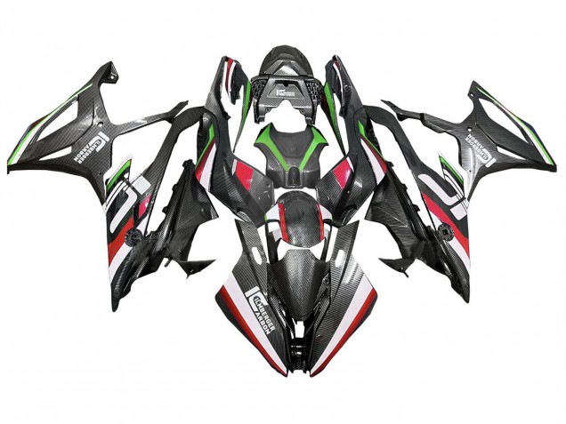 2019-2022 Black Red Green Carbon Fiber BMW S1000RR Motorcycle Fairings Canada