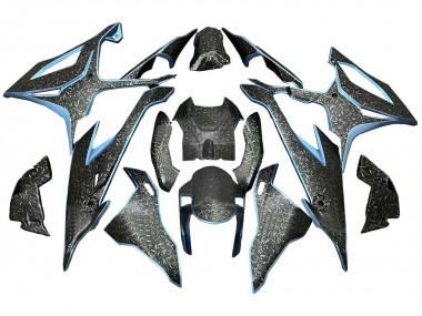 2019-2022 Black Light Blue Forged Carbon Fiber BMW S1000RR Motorcycle Fairings Canada