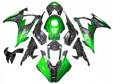 2019-2022 Green Forged Carbon Fiber BMW S1000RR Motorcycle Fairings Canada
